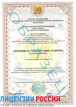 Образец сертификата соответствия аудитора Образец сертификата соответствия аудитора №ST.RU.EXP.00014299-3 Владивосток Сертификат ISO 14001