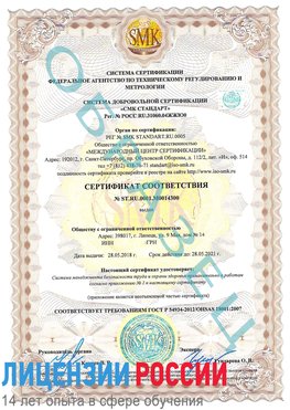 Образец сертификата соответствия Владивосток Сертификат OHSAS 18001