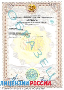 Образец сертификата соответствия (приложение) Владивосток Сертификат ISO 14001