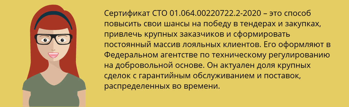 Получить сертификат СТО 01.064.00220722.2-2020 в Владивосток
